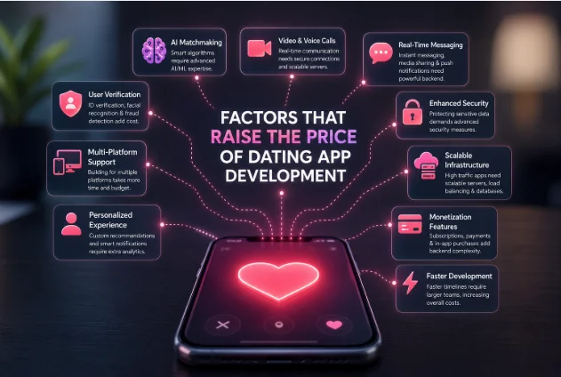 The Factors That Raise the Price of Dating App Development